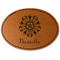 Mandala Floral Leatherette Patches - Oval