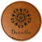 Mandala Floral Leatherette Patches - Round