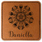 Mandala Floral Faux Leather Iron On Patch - Square (Personalized)