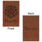 Mandala Floral Leatherette Sketchbooks - Small - Double Sided - Front & Back View
