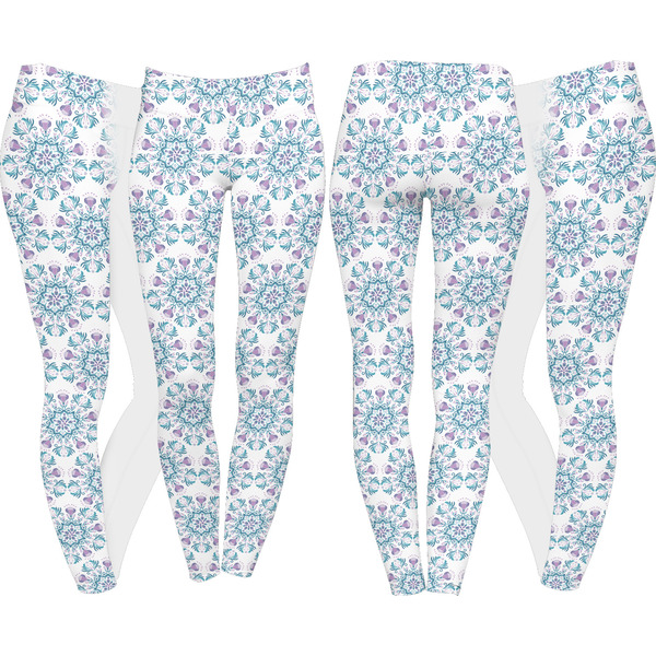 Mandala Floral Leggings Turn Around - Apvl