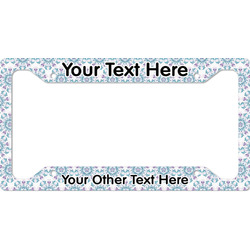 Mandala Floral License Plate Frame - Style A (Personalized)