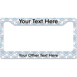 Mandala Floral License Plate Frame - Style B (Personalized)
