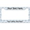 Mandala Floral License Plate Frame - Style B (Personalized)