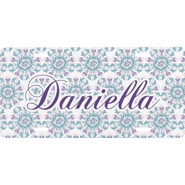 Custom Mandala Floral Front License Plate (Personalized)