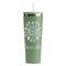 Mandala Floral RTIC Everyday Tumbler with Straw - 28oz - Light Green - Single-Sided (Personalized)