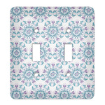 Mandala Floral Light Switch Cover (2 Toggle Plate)