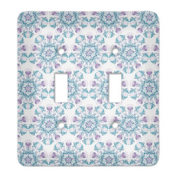 Mandala Floral Light Switch Cover (2 Toggle Plate)