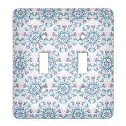Mandala Floral Light Switch Cover (2 Toggle Plate)