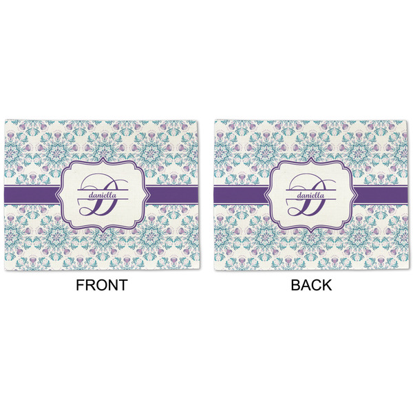 Mandala Floral Linen Placemat - APPROVAL (double sided)