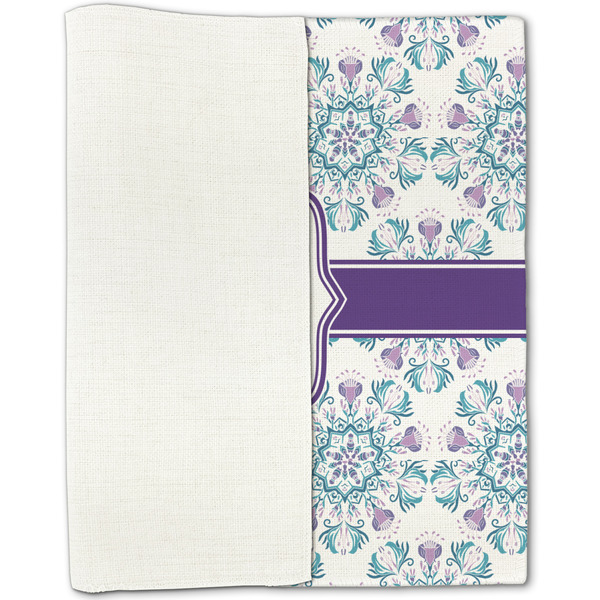 Mandala Floral Linen Placemat - Folded Half