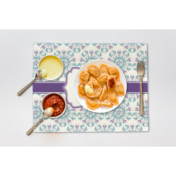 Mandala Floral Linen Placemat - Lifestyle (single)