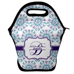 Mandala Floral Lunch Bag w/ Name and Initial