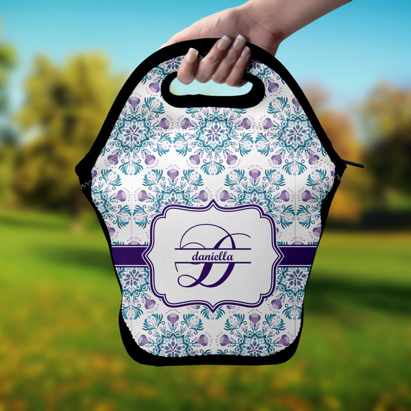 Mandala Floral Lunch Bag - Hand