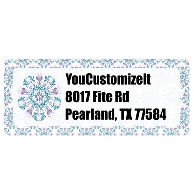 Mandala Floral Return Address Labels (Personalized)
