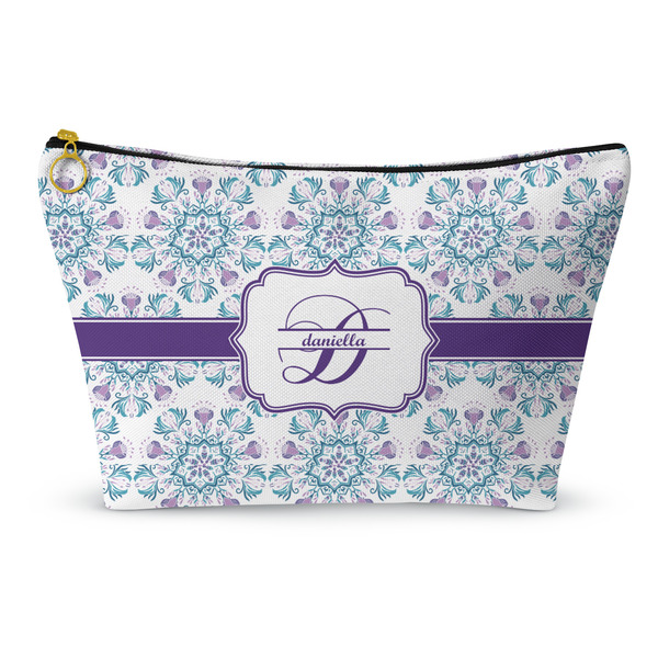 Custom Mandala Floral Makeup Bag - Small - 8.5"x4.5" (Personalized)