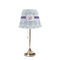 Mandala Floral Poly Film Empire Lampshade - On Stand