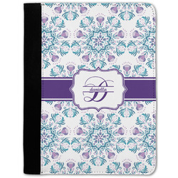 Mandala Floral Notebook Padfolio - Medium w/ Name and Initial
