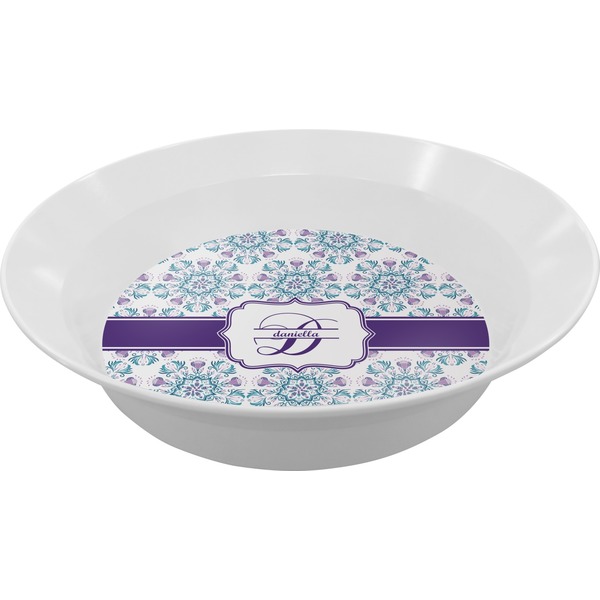 Custom Mandala Floral Melamine Bowl (Personalized)