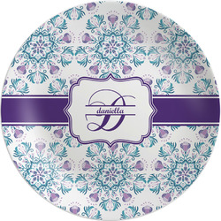Mandala Floral Melamine Plate (Personalized)
