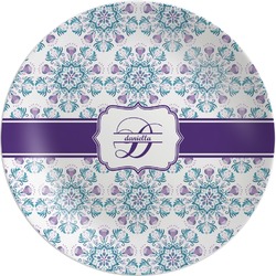 Mandala Floral Melamine Plate (Personalized)