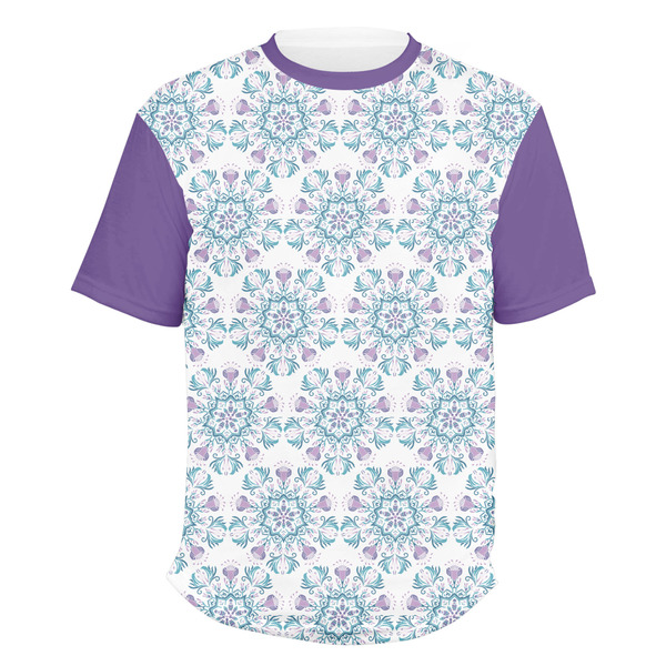Custom Mandala Floral Men's Crew T-Shirt - 2X Large