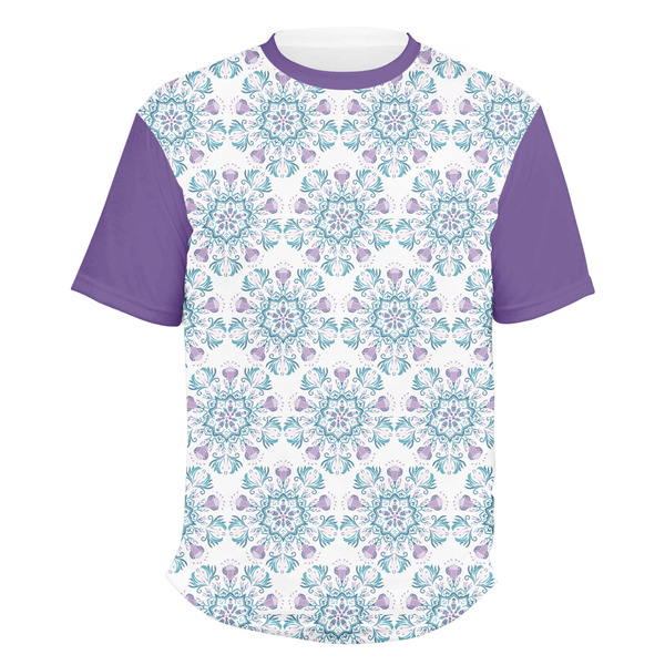 Custom Mandala Floral Men's Crew T-Shirt - 2X Large