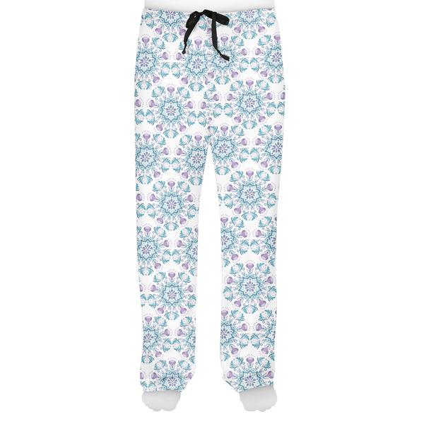 Mandala Floral Men's Pjs Front - on model