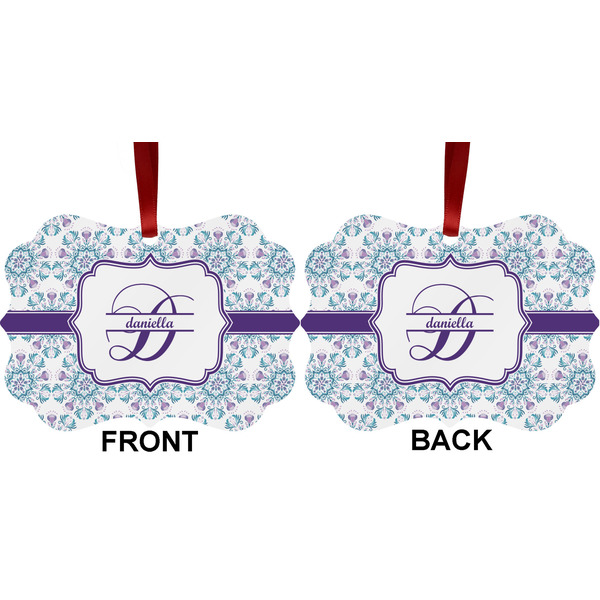 Mandala Floral Metal Benilux Ornament - Front and Back (APPROVAL)