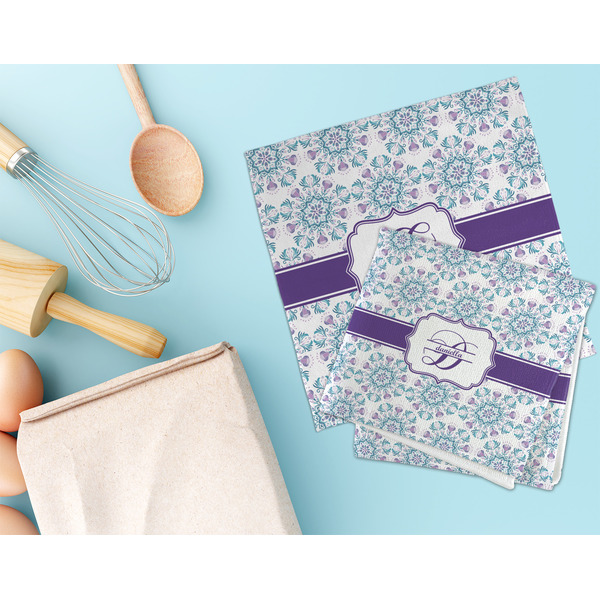 Mandala Floral Microfiber Dish Rag - LIFESTYLE