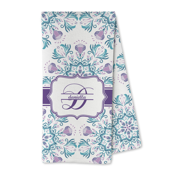Custom Mandala Floral Kitchen Towel - Microfiber (Personalized)