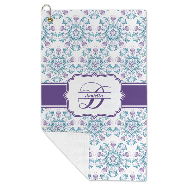 Mandala Floral Microfiber Golf Towels - FOLD