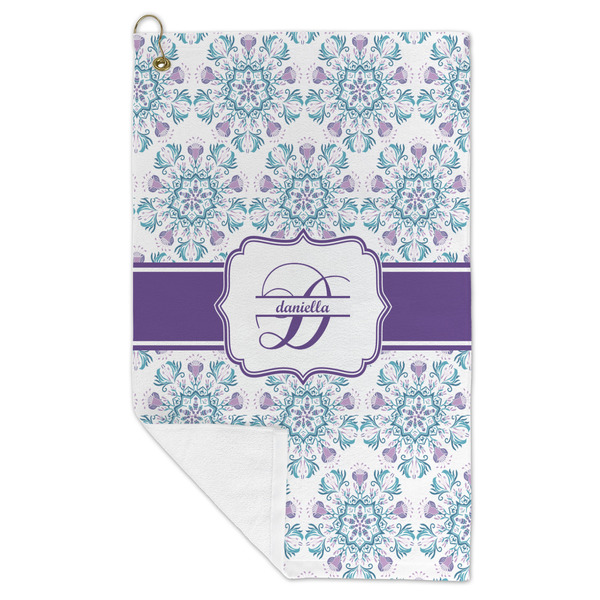 Mandala Floral Microfiber Golf Towels - FOLD