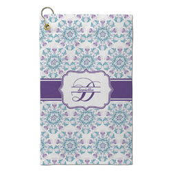 Mandala Floral Microfiber Golf Towel - Small (Personalized)