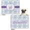 Mandala Floral Microfleece Dog Blanket - Regular - Front & Back
