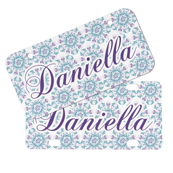 Mandala Floral Mini License Plates - MAIN (4 and 2 Holes)