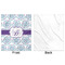 Mandala Floral Minky Blanket - 50"x60" - Single Sided - Front & Back