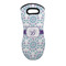 Mandala Floral Neoprene Oven Mitt - Single w/ Name and Initial
