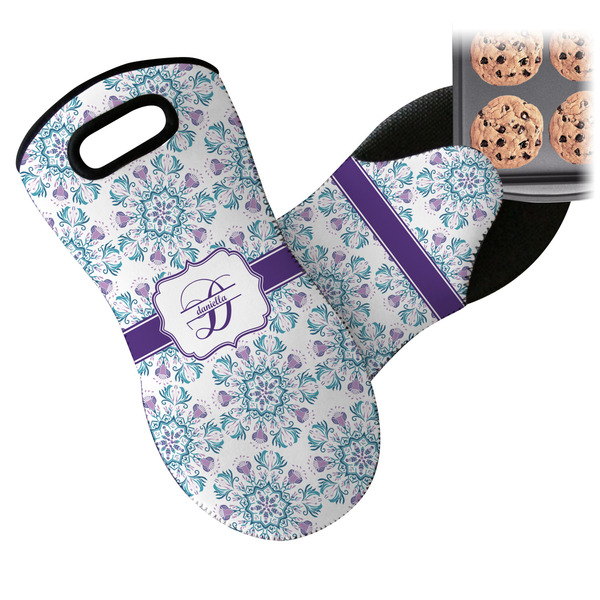 Mandala Floral Neoprene Oven Mitt