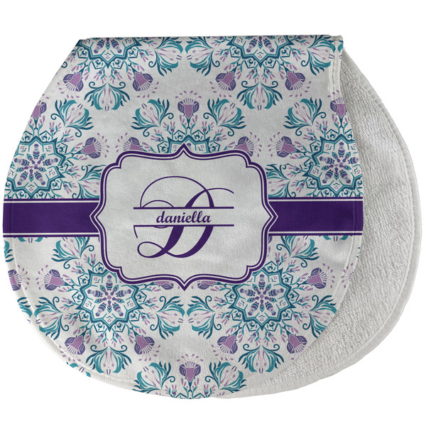 Mandala Floral New Baby Burp Folded