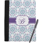 Mandala Floral Notebook Padfolio - Large w/ Name and Initial