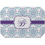Mandala Floral Dining Table Mat - Octagon (Single-Sided) w/ Name and Initial