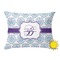 Mandala Floral Outdoor Throw Pillow (Rectangular) (Personalized)