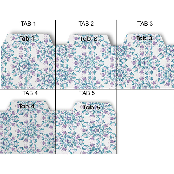 Mandala Floral Page Dividers - Set of 5 - Approval