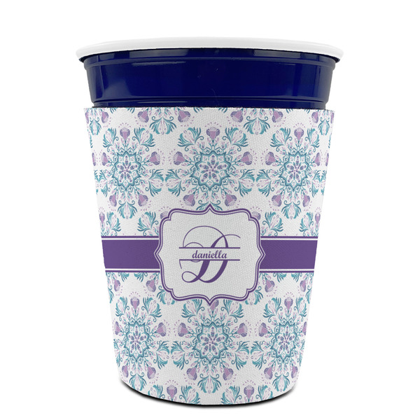 Mandala Floral Party Cup Sleeves - without bottom - FRONT (on cup)