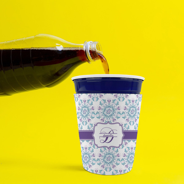 Mandala Floral Party Cup Sleeves - without bottom - Lifestyle