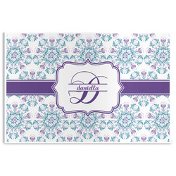 Mandala Floral Disposable Paper Placemats (Personalized)