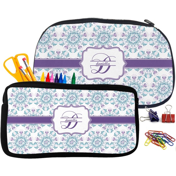 Mandala Floral Pencil / School Supplies Bags Small and Medium