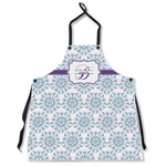 Mandala Floral Apron Without Pockets w/ Name and Initial