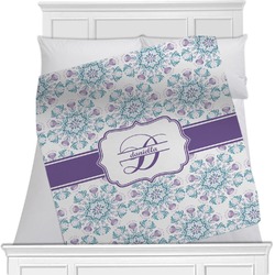 Mandala Floral Minky Blanket (Personalized)